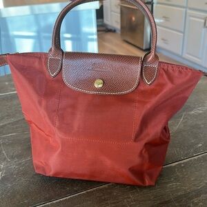 Brownish orange /gold/and brown purse